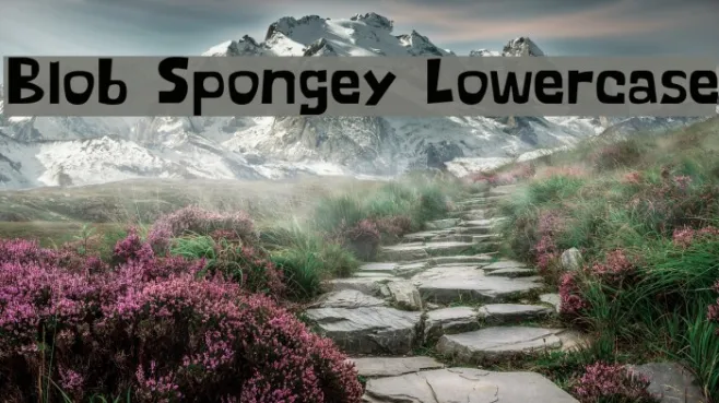 Blob Spongey Lowercase Example 3