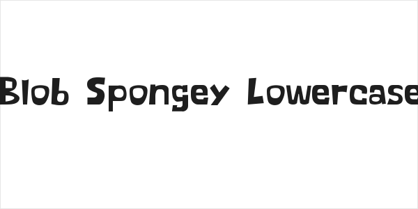 Blob Spongey Lowercase Logo