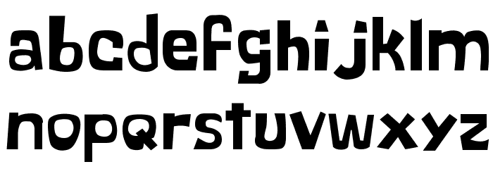 Blob Spongey Lowercase Font LOWERCASE