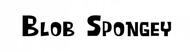 Blob Spongey  font caratteri gratis