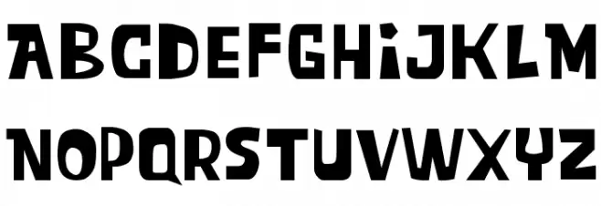 Blob Spongey Font Litere mari