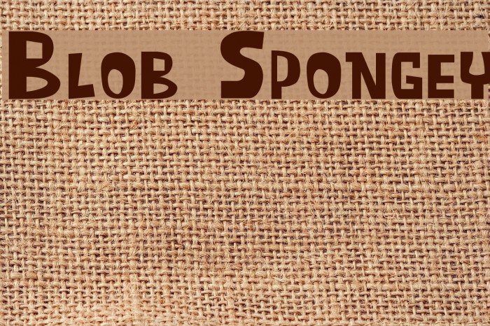 Blob Spongey Font examples
