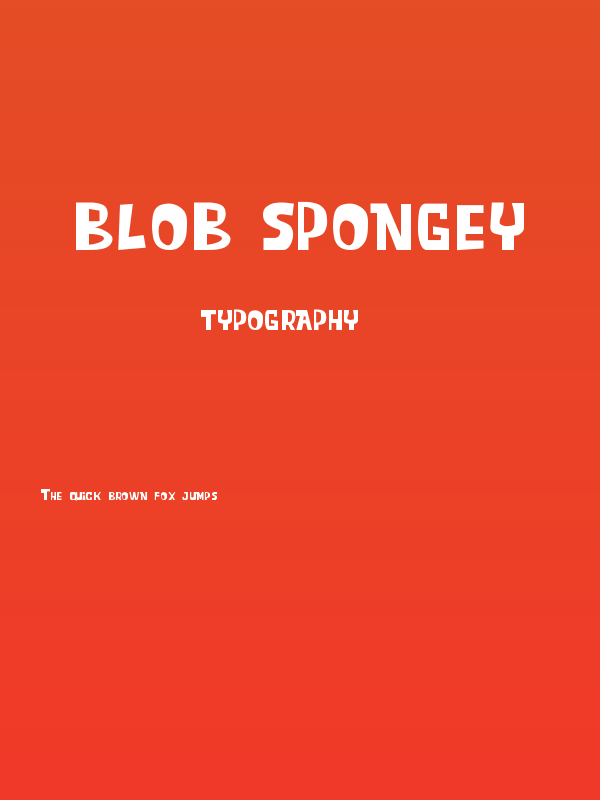 Blob Spongey Poster