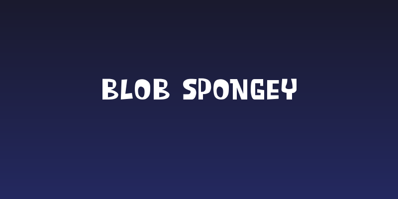 Blob Spongey Social Header