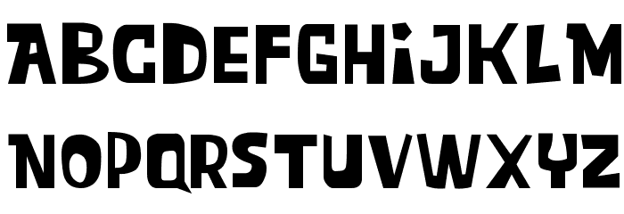 Blob Spongey Font LOWERCASE