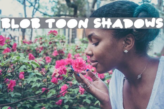 Blob Toon Shadows Font examples