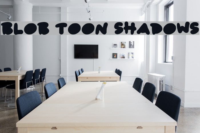 Blob Toon Shadows Font examples