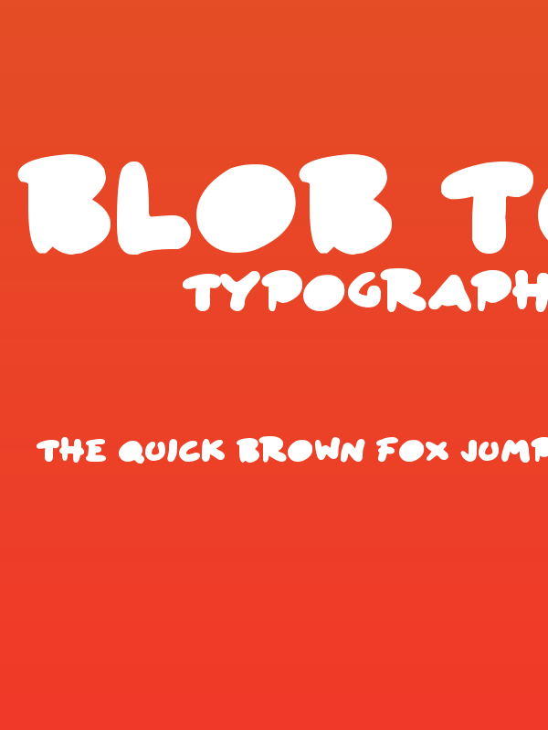 Blob Toon Shadows Poster