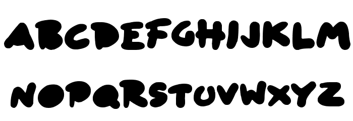 Blob Toon Shadows Font LOWERCASE