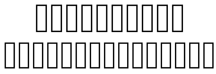 BlobRegular Font OTHER CHARS