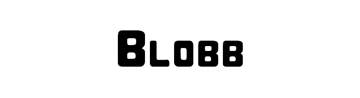 Blobb  font caratteri gratis