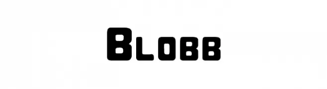 Blobb  Frei Schriftart Herunterladen