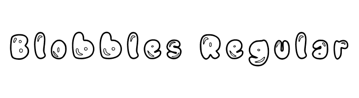 Blobbles Regular  नि: शुल्क फ़ॉन्ट्स डाउनलोड