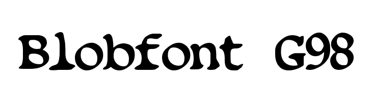 Blobfont G98 Font
