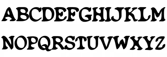 Blobfont G98 Fonte MAIÚSCULAS