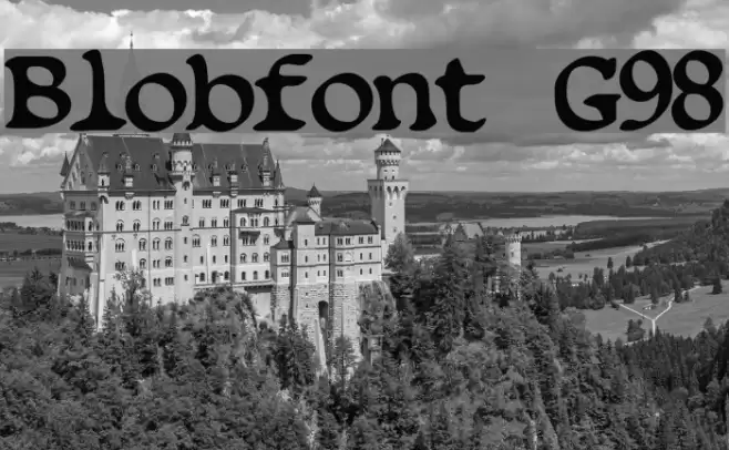 Blobfont G98 फ़ॉन्ट examples