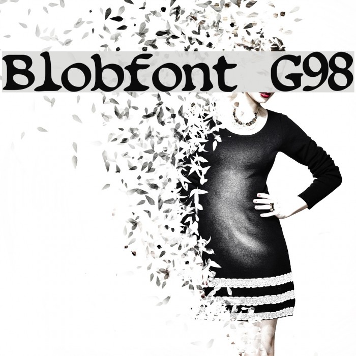 Blobfont G98 Font examples
