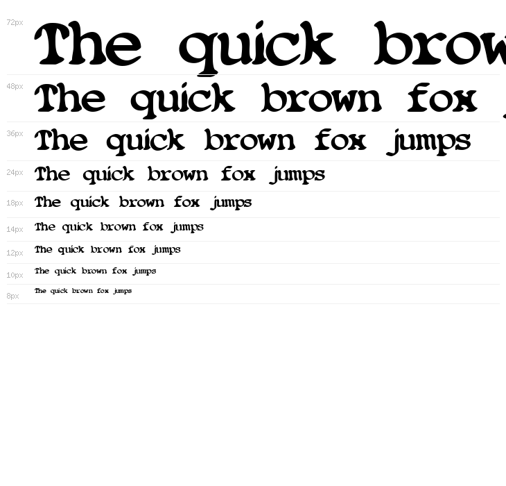 Blobfont G98 Waterfall