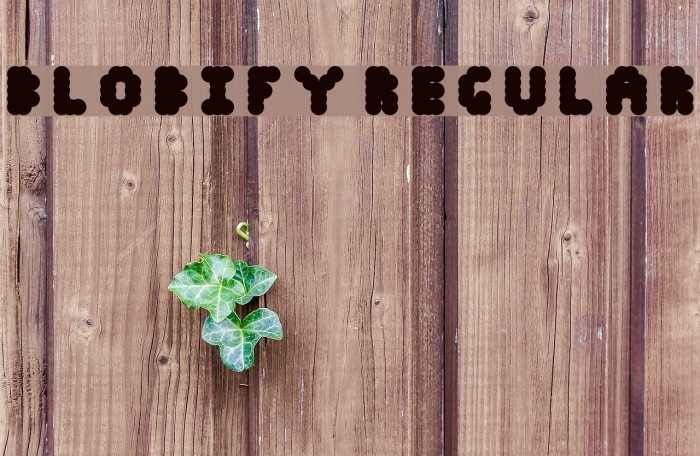 Blobify Regular Font examples
