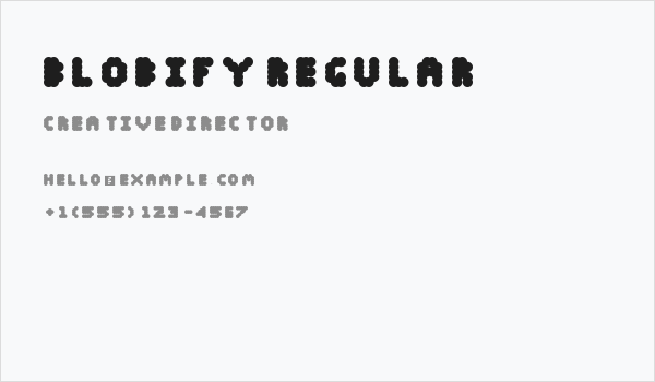 Blobify Regular Business Card