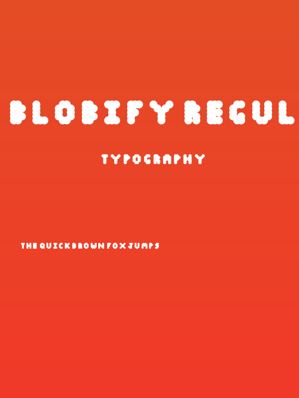 Blobify Regular Poster