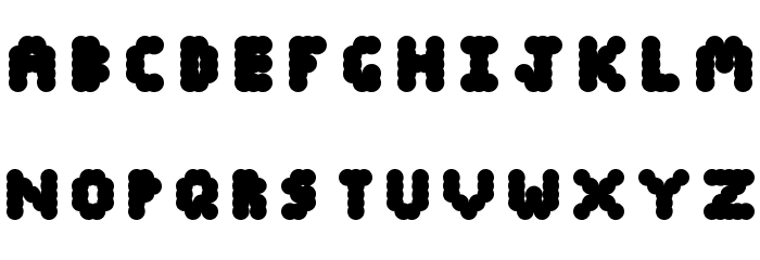 Blobify Regular Font LOWERCASE