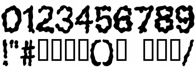 Blobs Font OTHER CHARS
