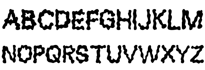 Blobs Font LOWERCASE