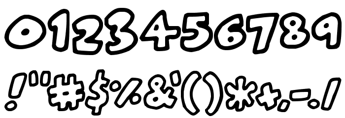 Blobtastics Font OTHER CHARS