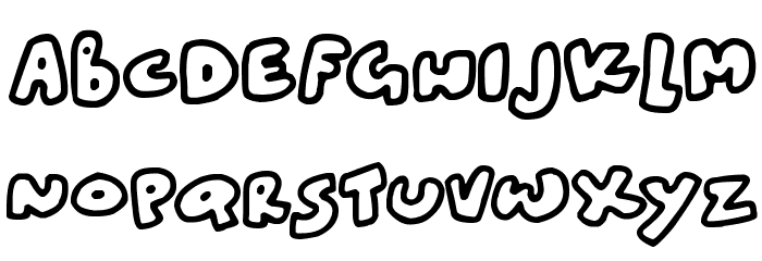 Blobtastics Font LOWERCASE