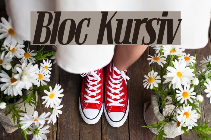 Bloc Kursiv Caratteri examples