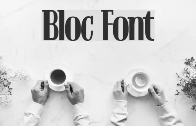 Bloc Caratteri examples
