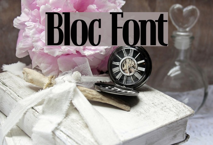 Bloc Font examples