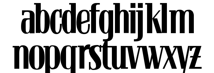 Bloc Font LOWERCASE