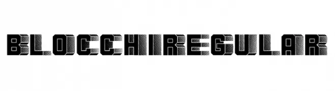 Blocchi Regular  Free Fonts Download