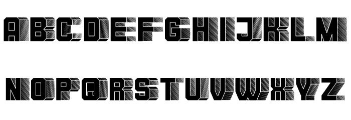 Blocchi Regular Font LOWERCASE