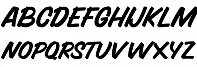 BloccoPersonalUseOnly-Regular Шрифта ВЕРХНИЙ