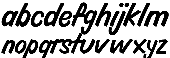 BloccoPersonalUseOnly-Regular Font LOWERCASE