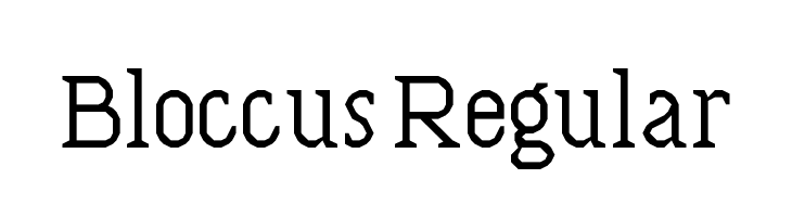 Bloccus Regular  免费字体下载