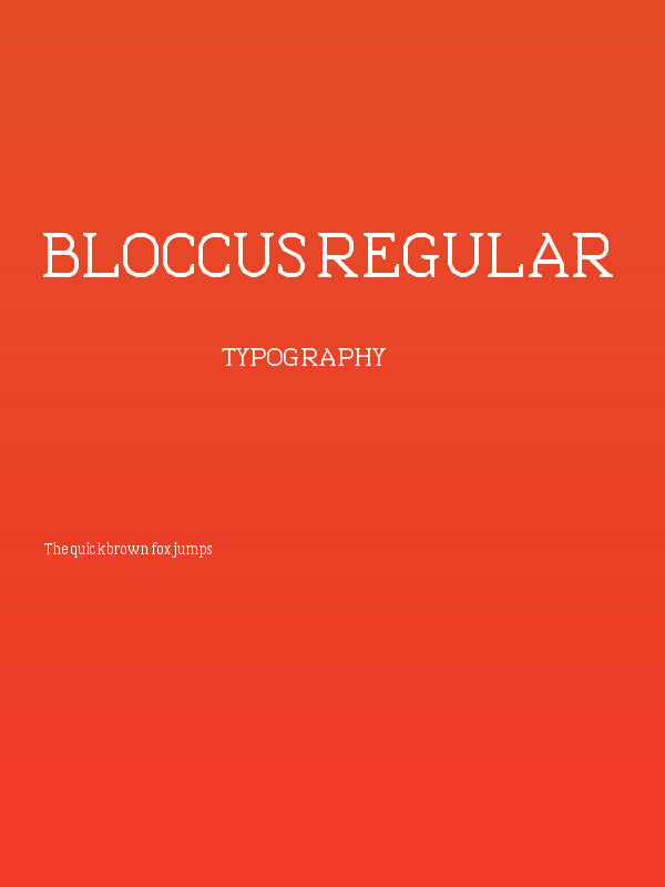 Bloccus Regular Poster
