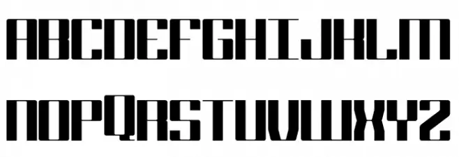 Block 17 Bold Font UPPERCASE