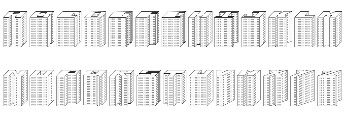 Block 1900 Font LOWERCASE
