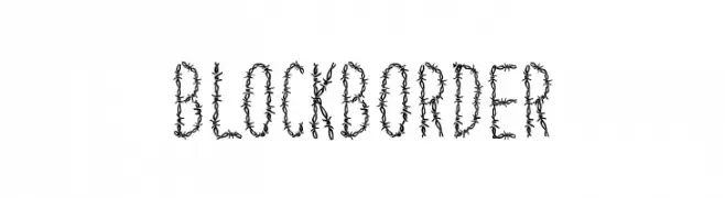 Block Border  नि: शुल्क फ़ॉन्ट्स डाउनलोड