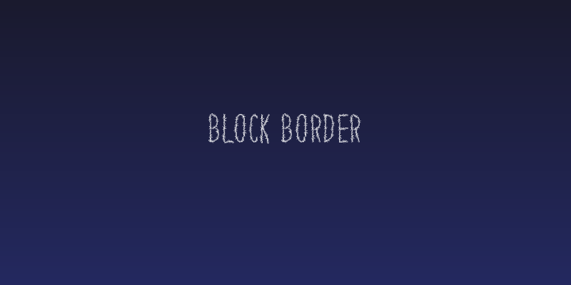 Block Border Social Header