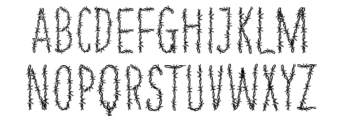 Block Border Font LOWERCASE