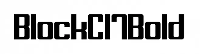 Block C17 Bold  les polices de caractères gratuit tlcharger
