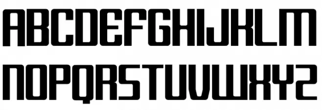 Block C17 Bold フォント 大文字
