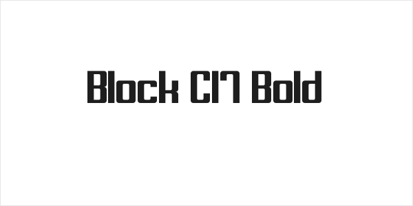 Block C17 Bold Logo