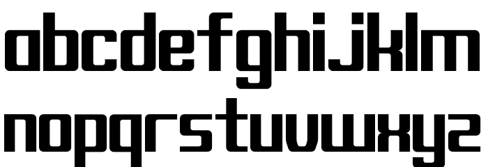 Block C17 Bold Font LOWERCASE