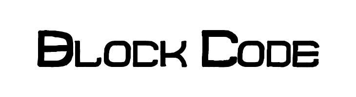 Block Code Font